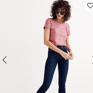 Madewell EUC 9” midrise Larkspur denim F8990